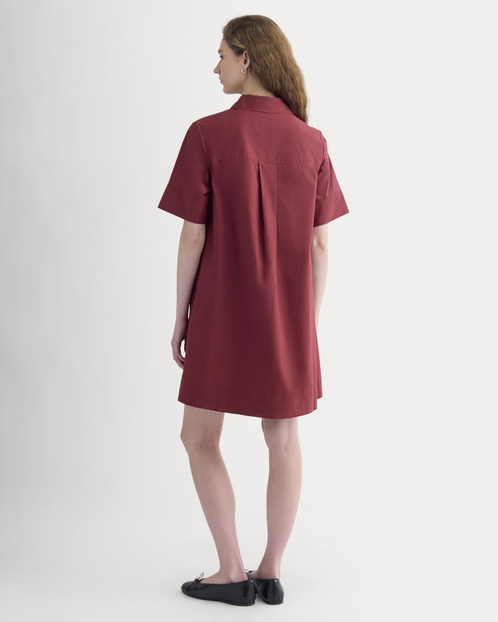 Popover Mini Shirtrdress in Ultrasoft Cotton | Pomegranate