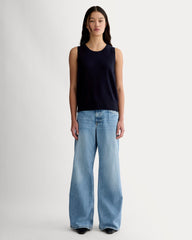 The Classic Tank in Cashmere | Navy