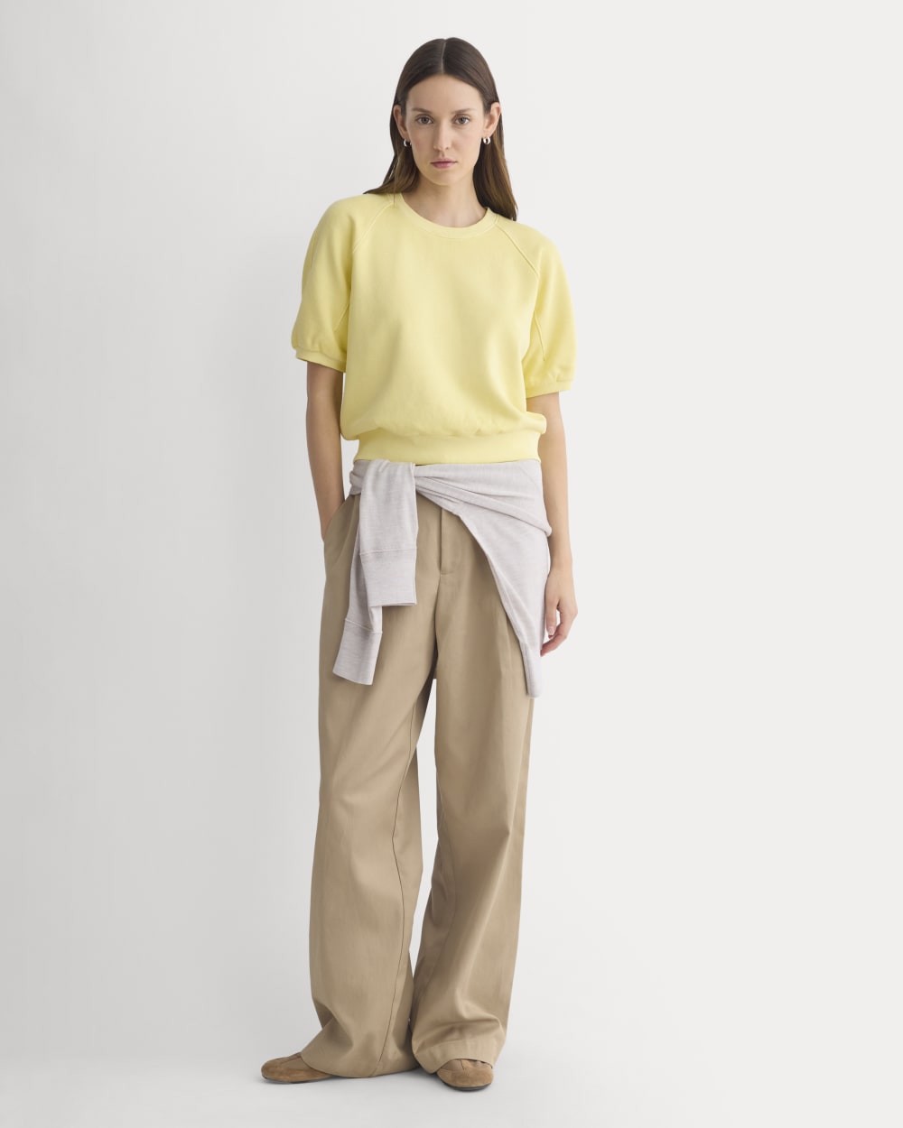 Lightweight Terry Blouson Short-Sleeve Crew | Passion Fruit