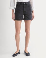 Way-High® A-Line Denim Short | Washed Black