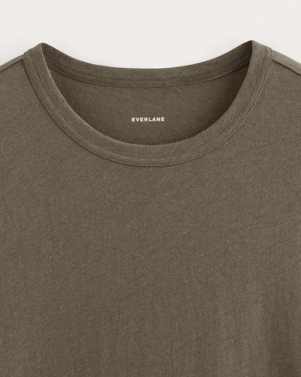 The Cotton Linen Tee | Deep Taupe