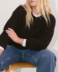 The Cocoon Crew in Plush Cotton | Black