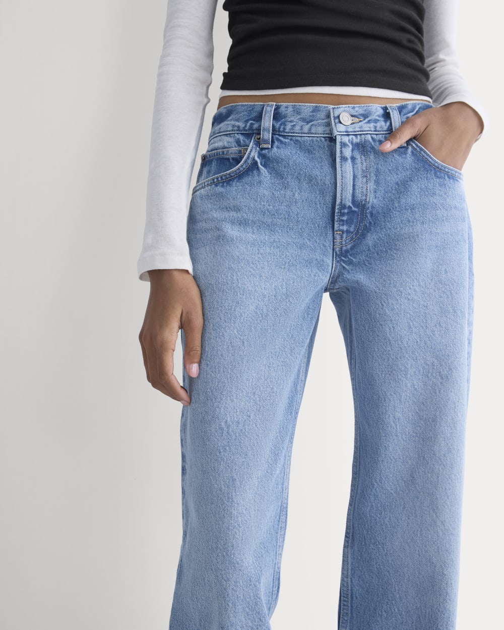Everlane x Elena Bonvicini La Brea Low-Rise Baggy Jean | Crystal Cove Indigo