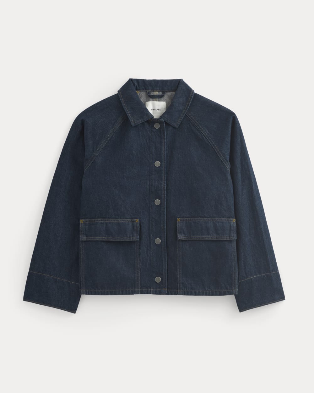 Cropped Denim Jacket | Garment-Dyed Indigo