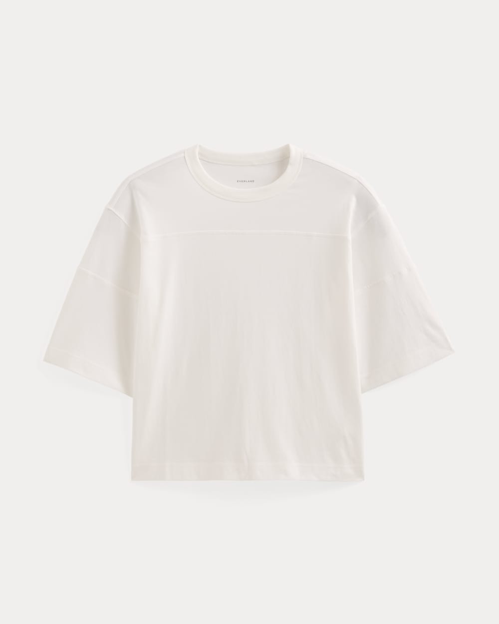 Oversized Varsity Tee in Essential Cotton | White