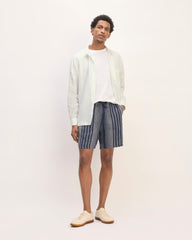 The Linen Straight Hem Shirt | White