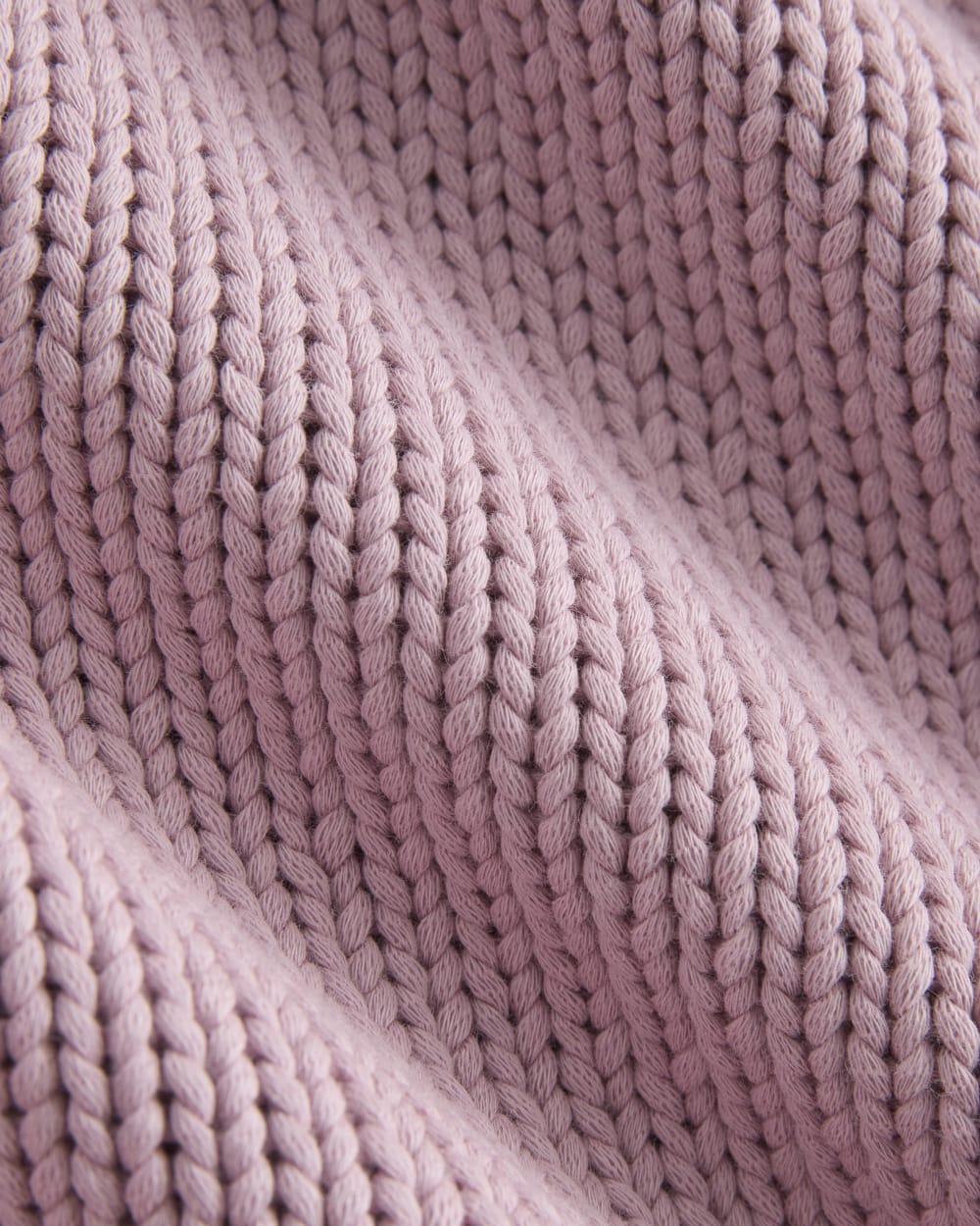 Oversized Cocoon Crew in Elevated Cotton | Burnished Lilac