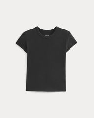 RetroSoft Cotton Crew | Black