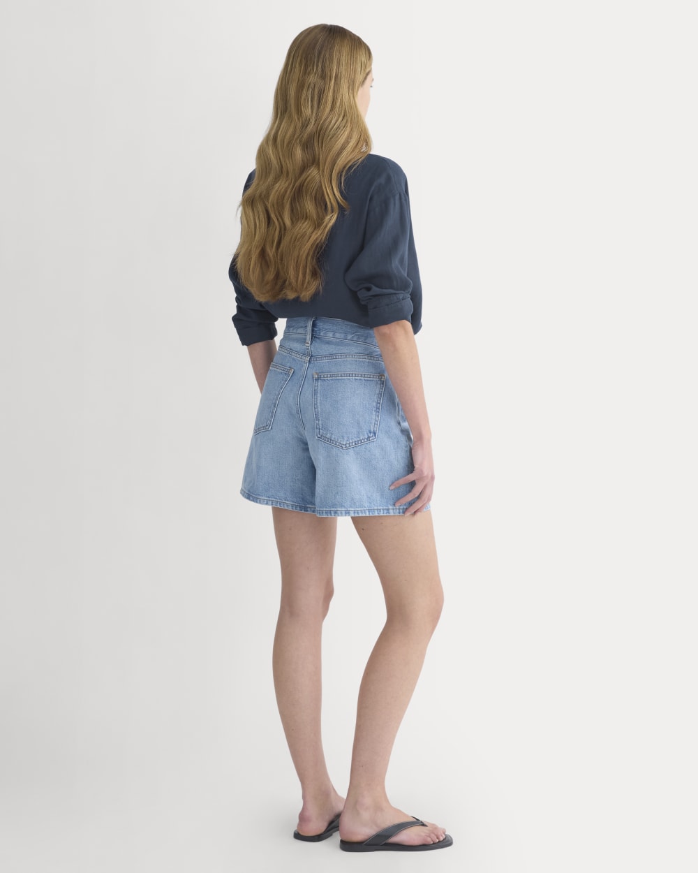 Way-High® A-Line Denim Short | Light Indigo