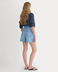 Way-High® A-Line Denim Short | Light Indigo