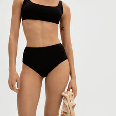 The High-Rise Hipster Bottom | Black