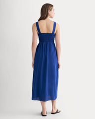 The Gauze Smock Dress | Mazarine Blue