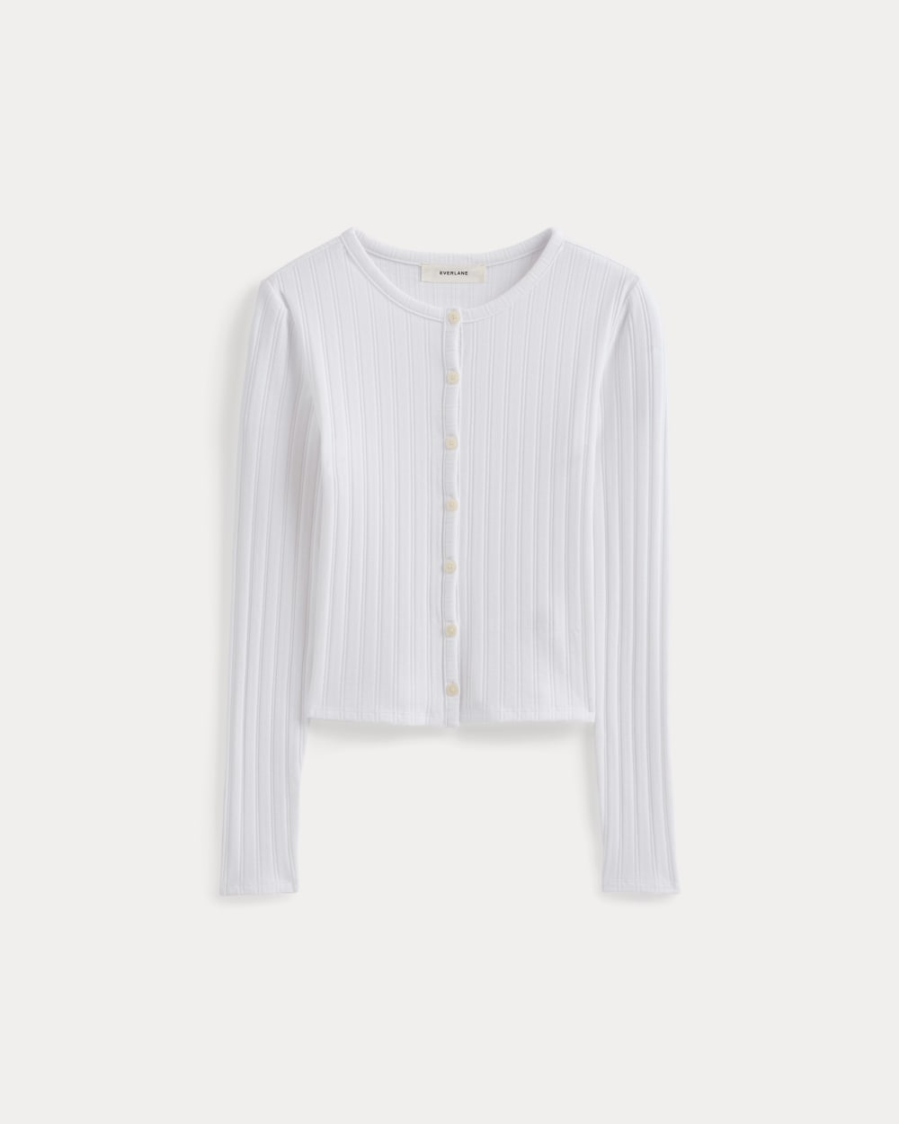 Cardigan in Pointelle | White
