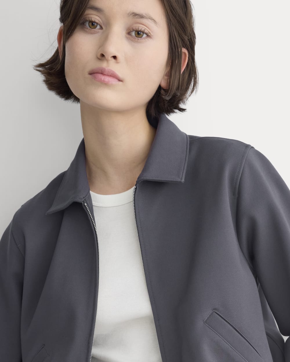 Ponte Aviator Jacket | Graphite