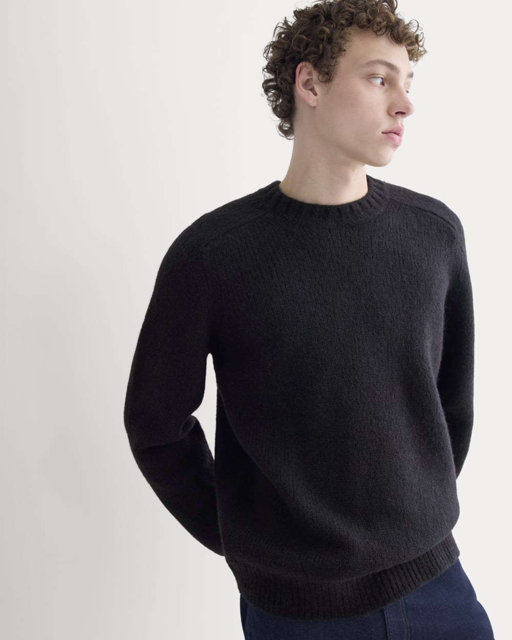 The Cloud Crewneck Sweater |  Black
