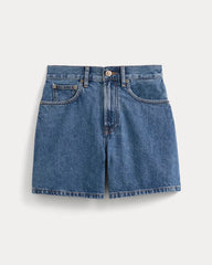 Way-High® A-Line Denim Short | Ocean