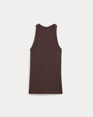Luxe Rib Racerback Tank | Coffee Bean