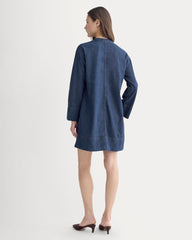 The Denim Popover Dress | Dark Indigo