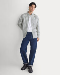 Washed Poplin Shirt | Skywriting/Multi