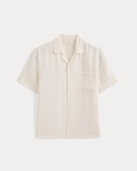 Linen Resort Shirt | Bone