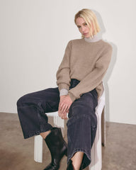 The Cocoon Crew in Wool Cashmere | Oatmeal