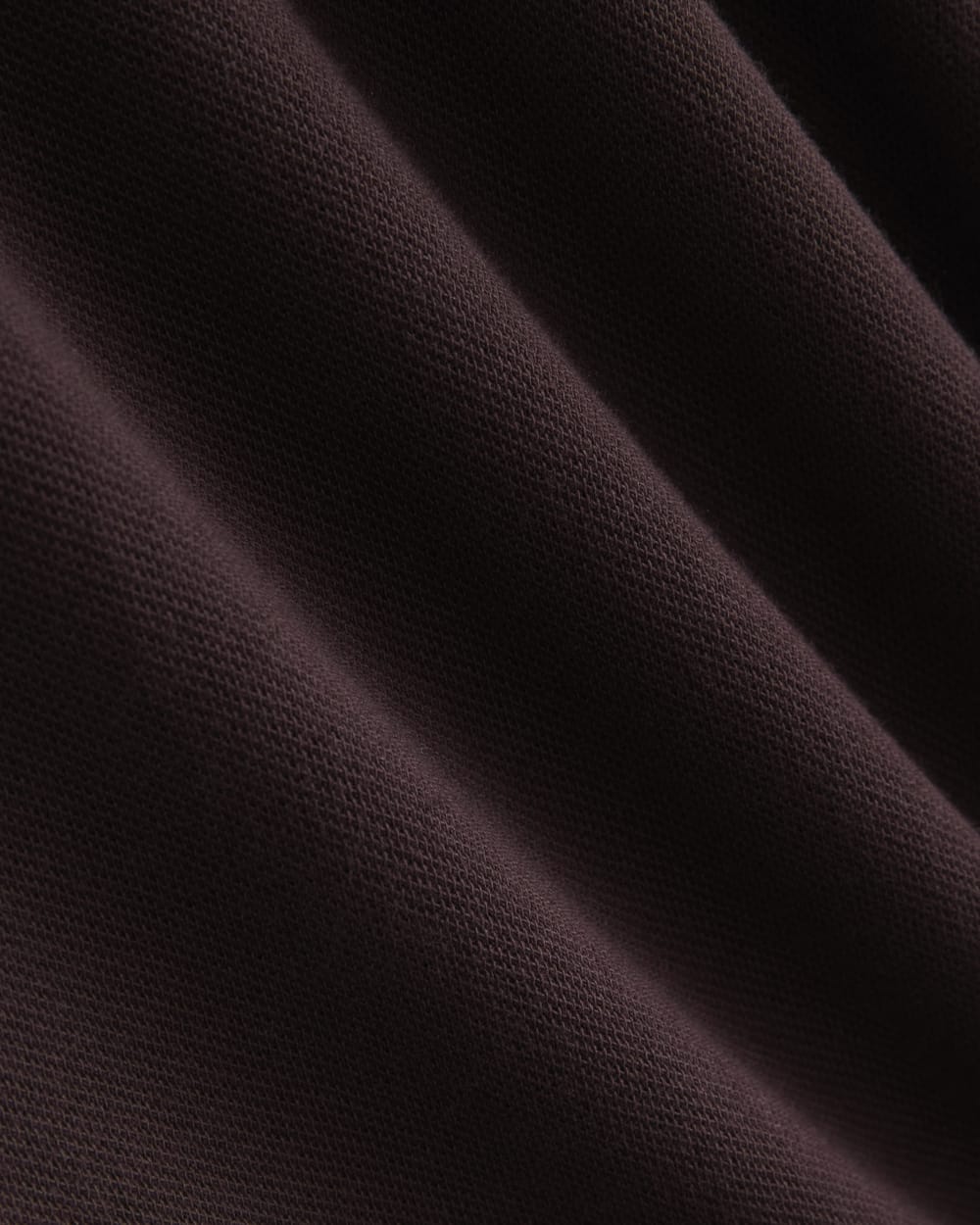 Pique Polo Short-Sleeve Dress | Dark Chocolate