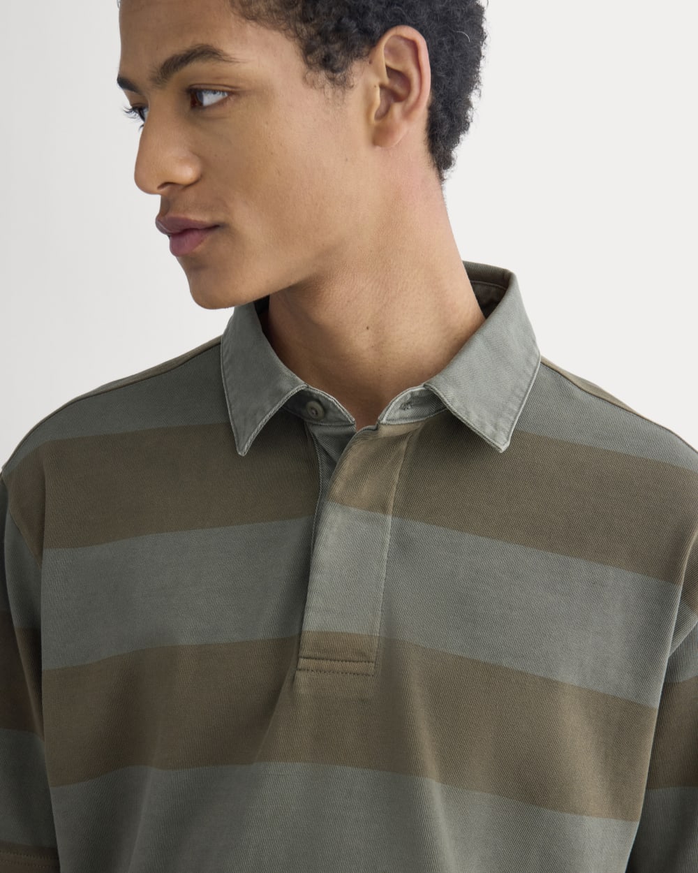 Vintage Rugby Polo | Overdye Olive Night