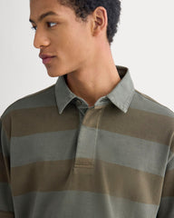 Vintage Rugby Polo | Overdye Olive Night