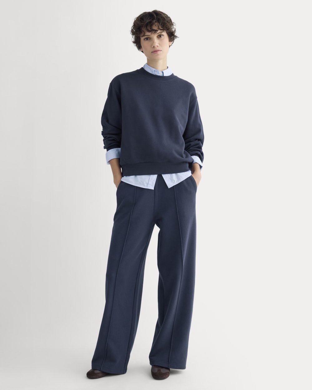 Lightweight Terry Blouson Crew | Navy