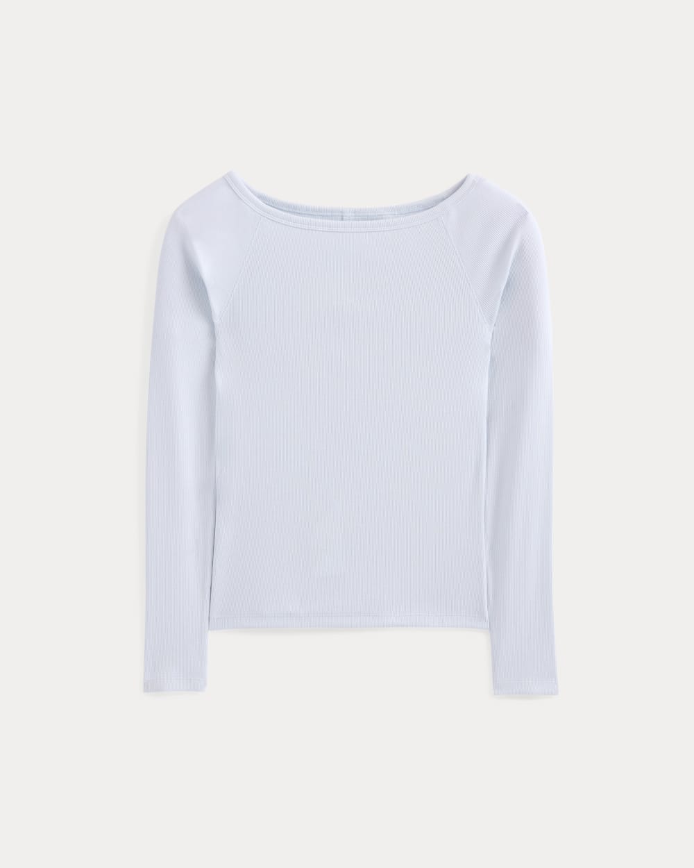 Luxe Rib Boatneck Top | Skywriting