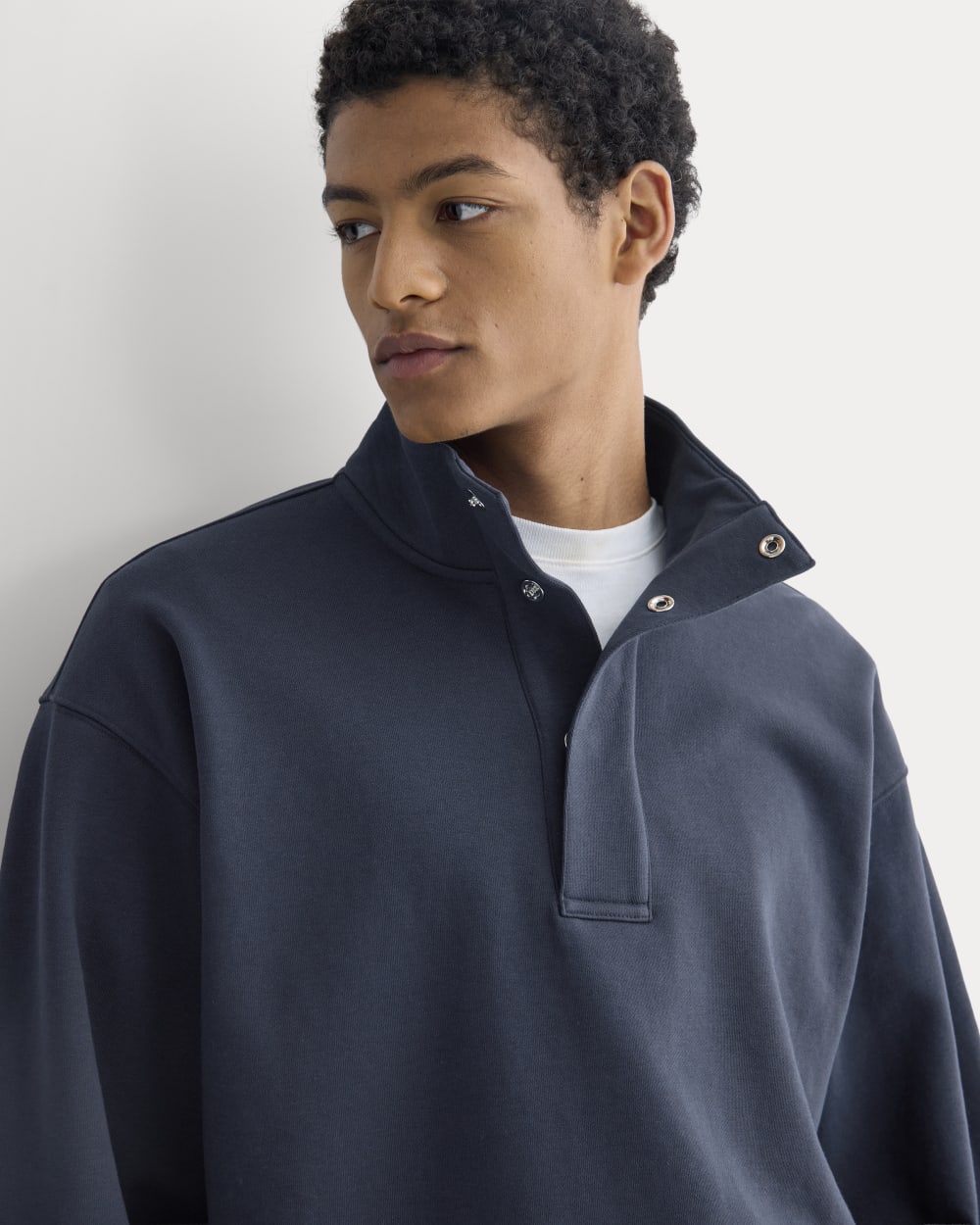 Off-Duty Terry Pullover | Deep Navy