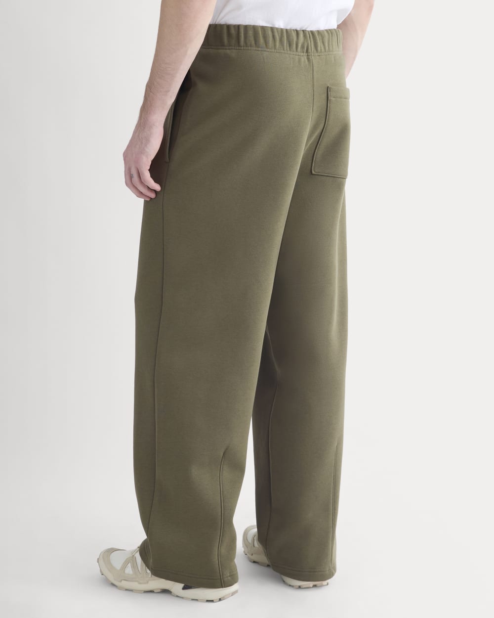 Luxe Fleece Pleated Sweatpant | Olive Night