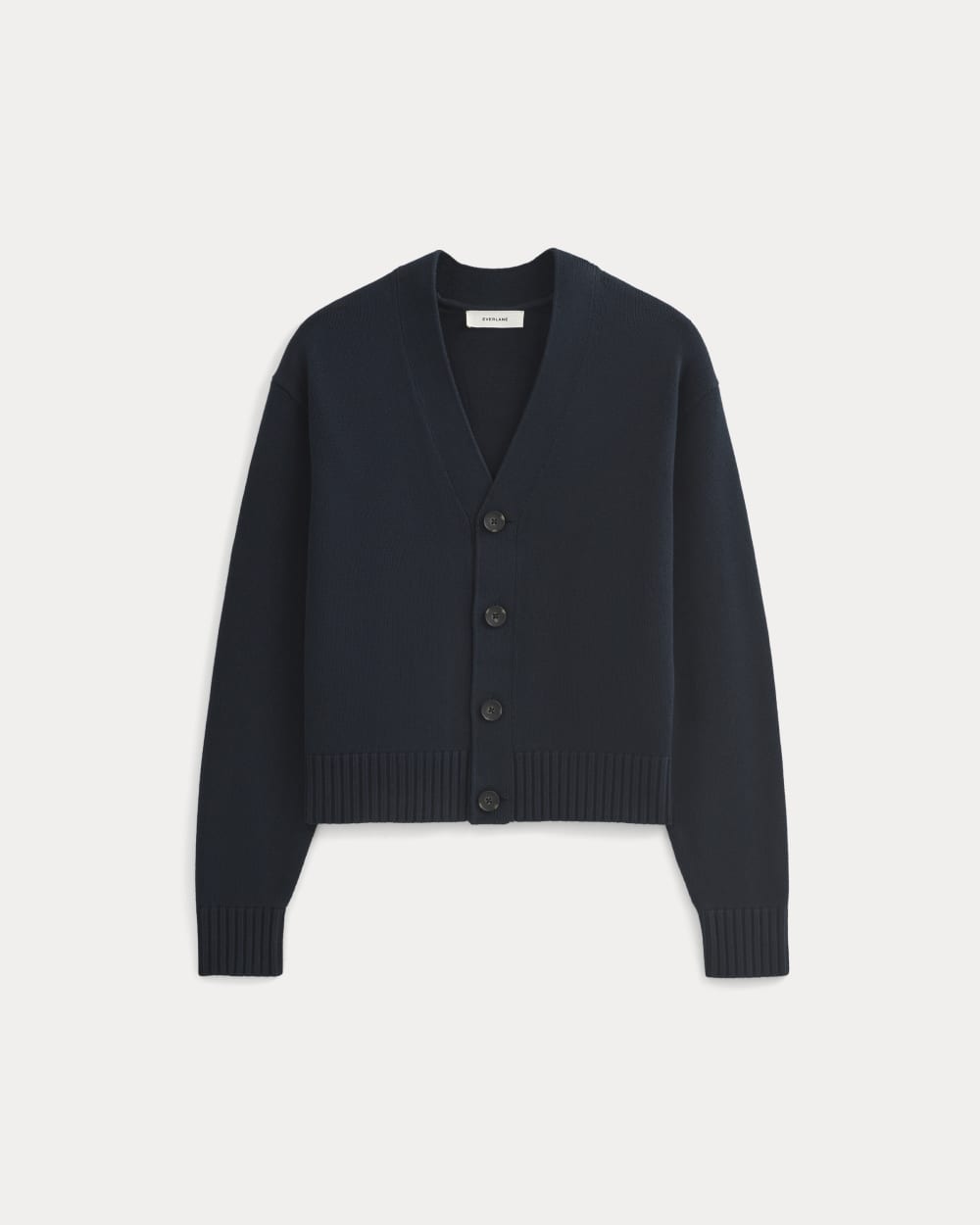 Cropped Cardigan in Everyday Cotton | Deep Navy