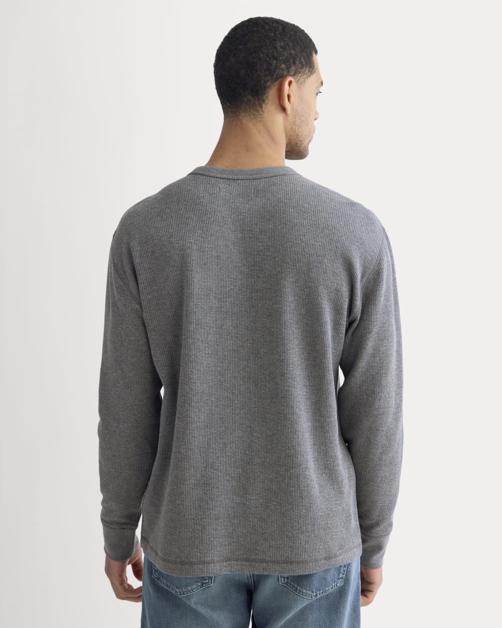 Thermal Crew in Cozy Waffle | Heathered Charcoal