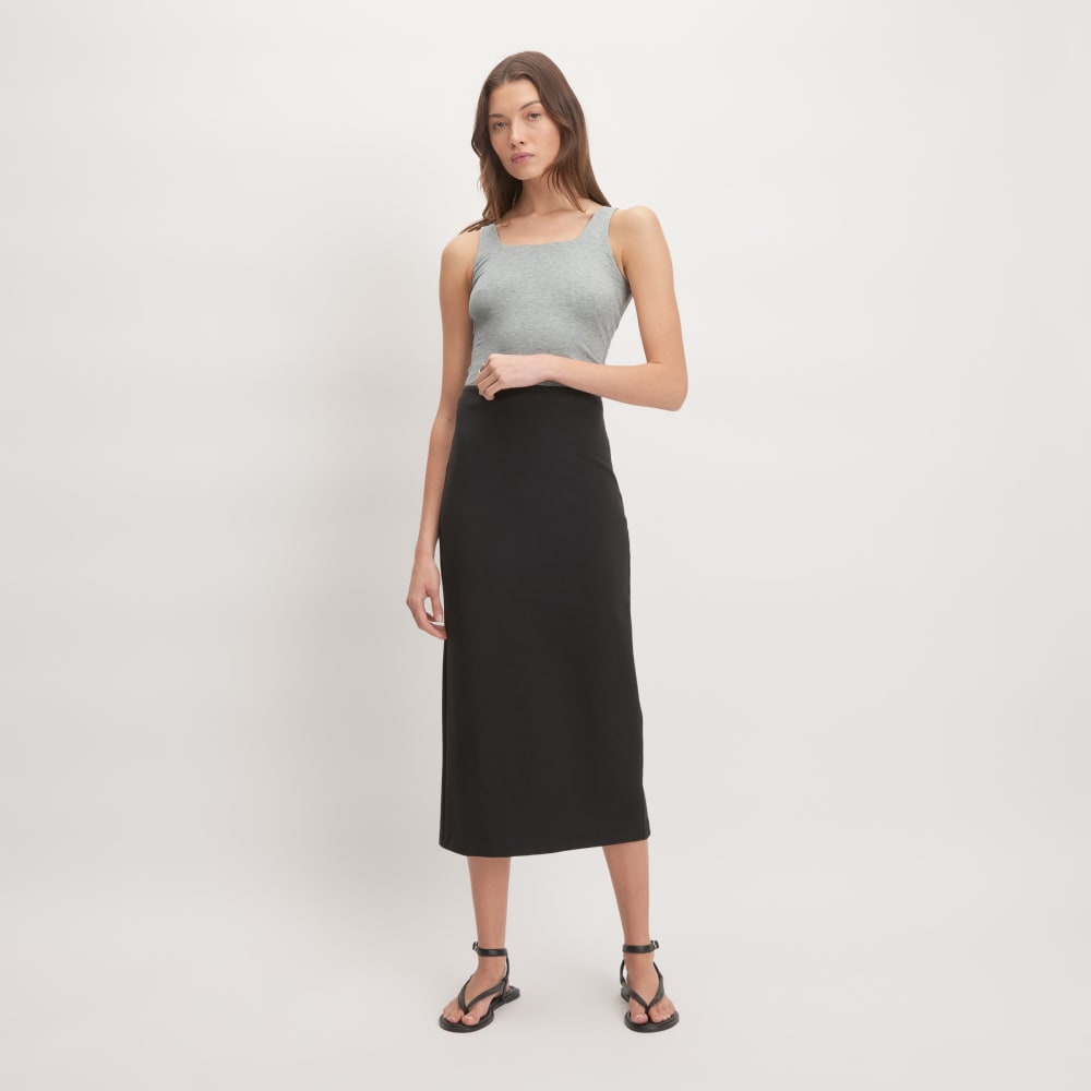 The Supima® Sleeveless Top |  Heathered Grey