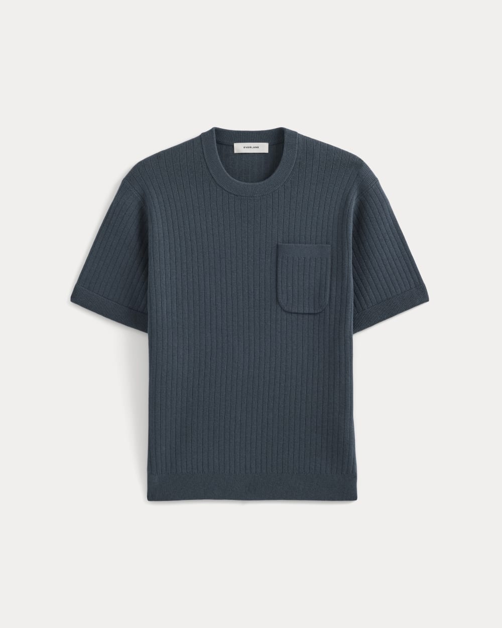 Textured Knit Tee | Midnight Navy