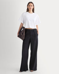 Forever Jersey Cropped Tee | White