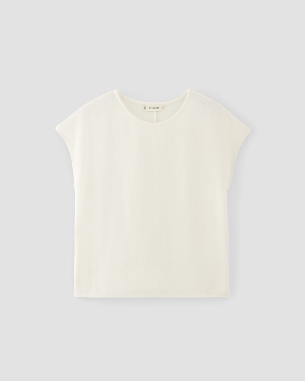 The Mini Jacquard Stripe Top | Bone