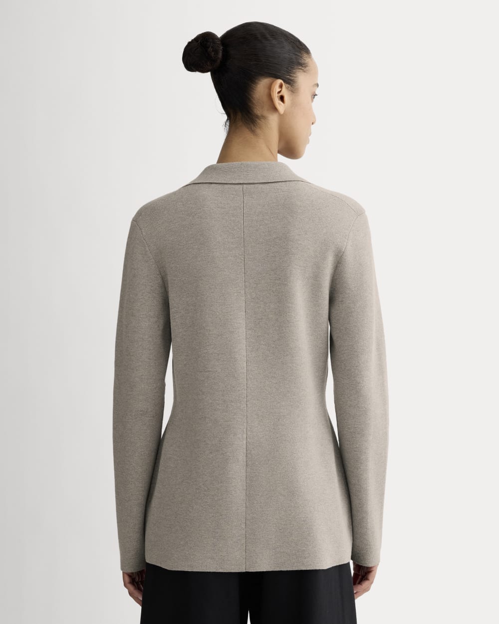 The Knit Blazer | Light Heathered Grey