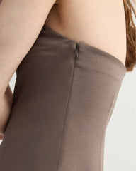 The Dream Strapless Mini Dress | Deep Taupe