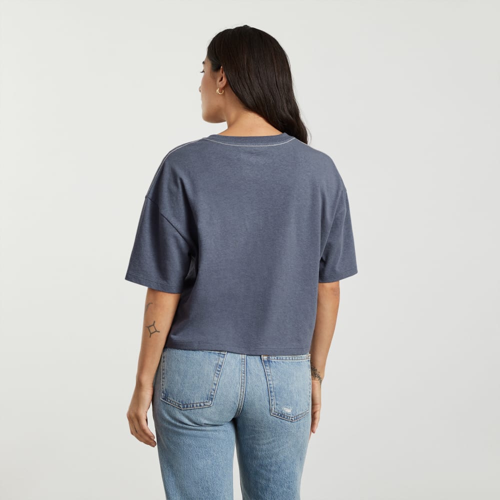 The Vintage Henley Hemp Tee | Atlantic