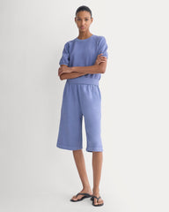 Lightweight Terry Blouson Short-Sleeve Crew | Velvet Morning