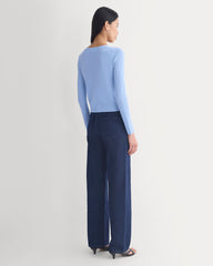 The Cardigan in Ultrasoft Merino | Open Air Blue