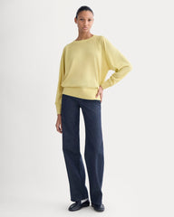 Raglan Sweater in Ultrasoft Merino | Double Cream