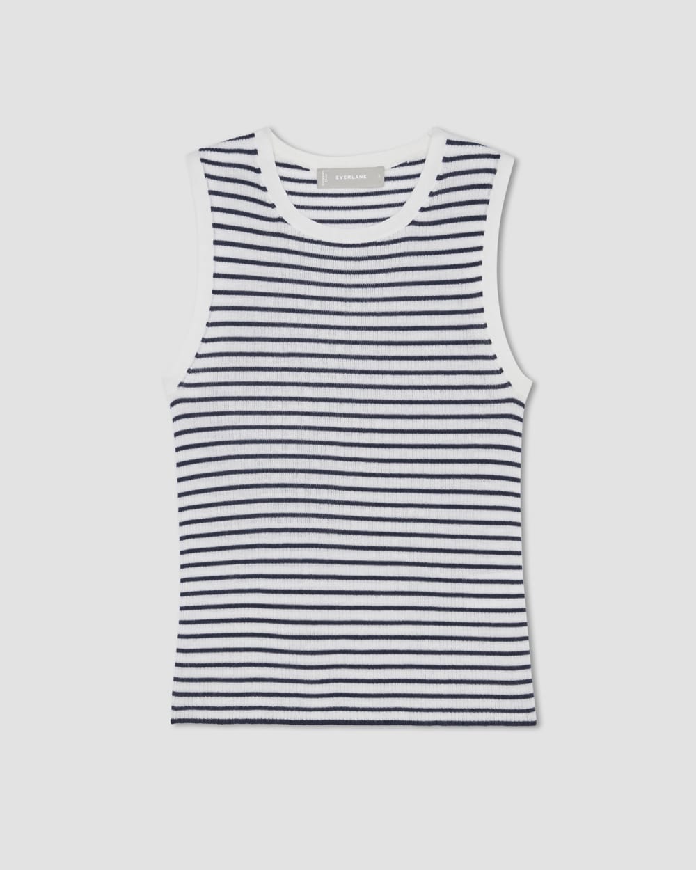 The Tank in Ultrasoft Merino | Bone/Navy