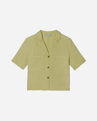 The Linen Workwear Shirt | Leek