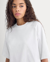 Oversized Seamed Tee | White