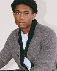 The Cloud Relaxed Cardigan | Heather Charcoal
