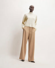 The Good Merino Wool Mockneck Sweater | Bone