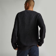 The No-Sweat Ribbed Crew | Heather Ash